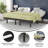 Overton Anti-skid Upholstered Adjustable Bed Base with Wireless Remote-862380089