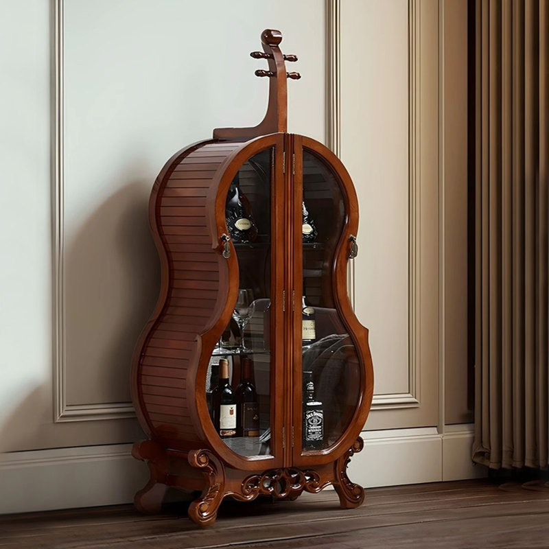 Nut-Brown Solid Wood Display Cases