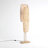 Amud 55" 2 - Light Boho Weaved Bamboo Colum Floor Lamp with Natural Wood Grain Finish
