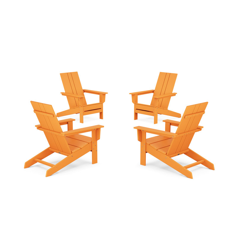 POLYWOOD by AllModern Outdoor Adirondack Chair, Tangerine