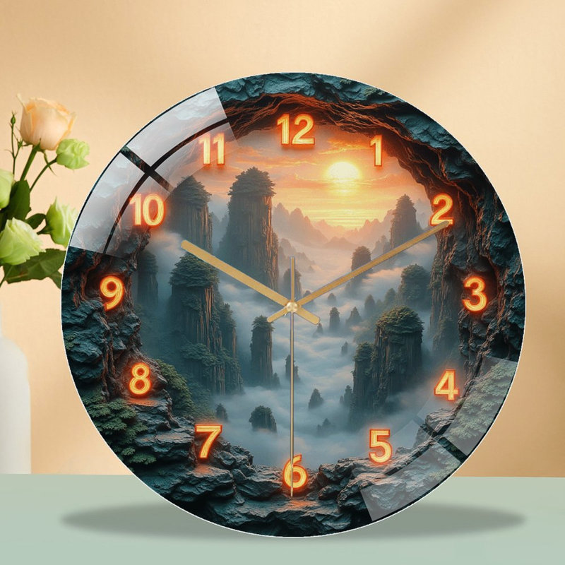 Horloge murale Sunrise Mountain
