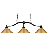 Beecroft 3 - Light Bronze/Satin Gold Pool Table Lights Pendant