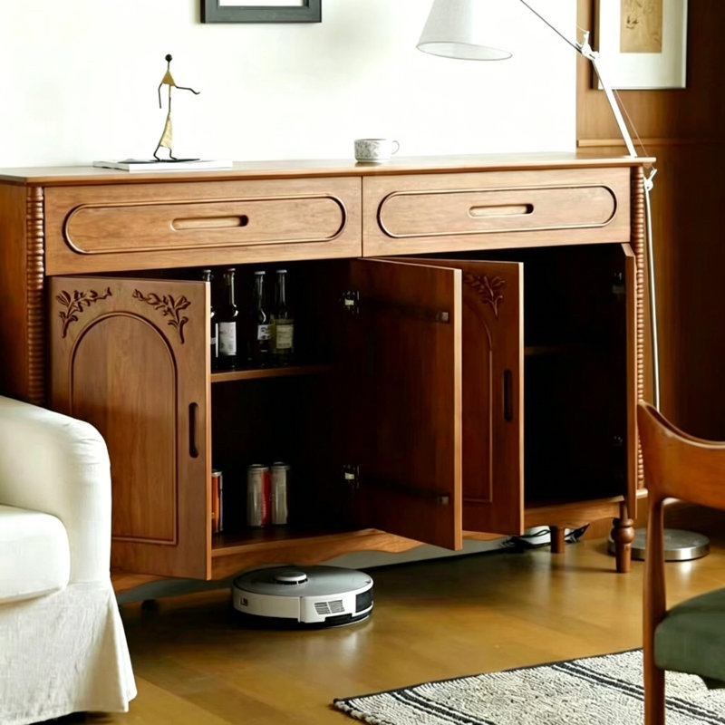 Retro Four-Door Large-Capacity Sideboard