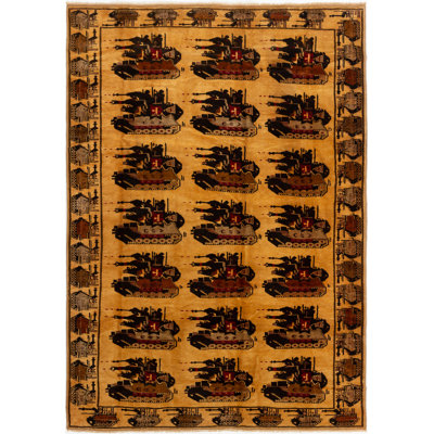 Holbeach One-of-a-Kind 6'8" X 9'4" 2010s Wool Area Rug in