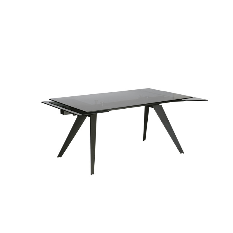 Noire Extendable Metal Base Dining Table