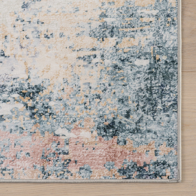 Blaire Mineral Machine Washable Rug, Rectangle 8'6" x 11'6"