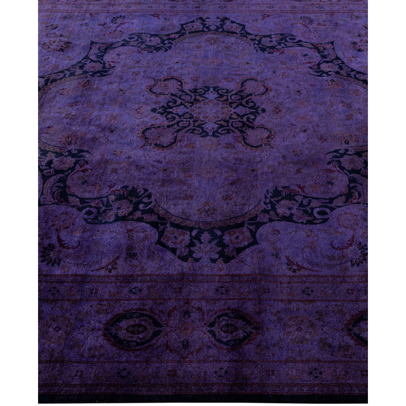 Overdyed One-of-a-Kind 6' 0" X 9' 6" Hand Knotted Area Rug