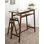 Pazmora Rubberwood Rectangular Solid Wood Top with Solid Wood Base Dining Table