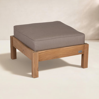Knutsford Teak Ottoman with Sunbrella® Cushion