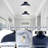 1-Light Industrial Semi Flush Mount Ceiling Light-503674477