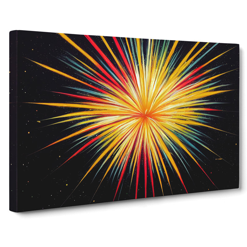 An Enchanting Firework - Wrapped Canvas, 35cm H x 50cm W x 3cm D