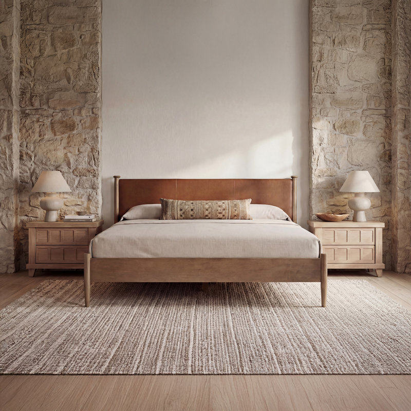 Crosby Queen Bed Brown, King