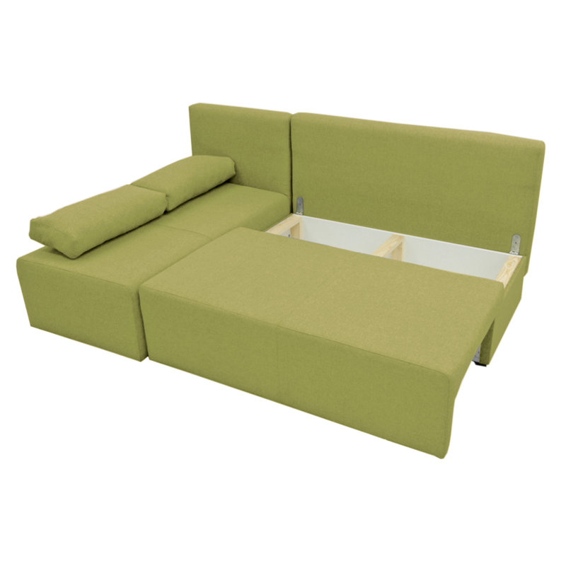 Pagoda Corner Sofa , Apple Green/Grey