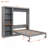 Murphy Bed Wall Bed With Shelves-114201142-114201141