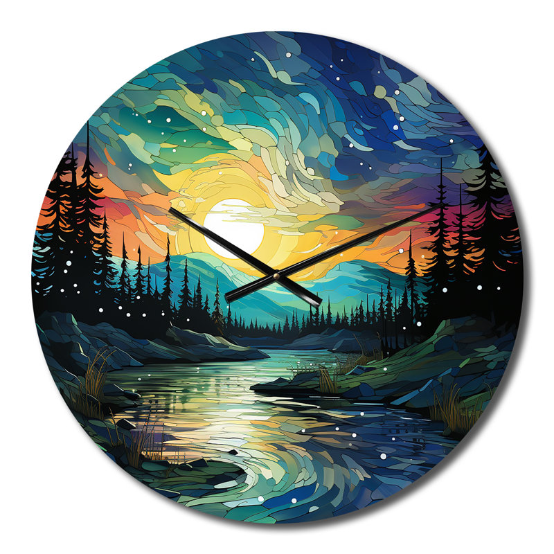 Horloge murale en métal Bensinger, Petit
