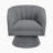 Charley Round Arms Boucle Swivel Chair-2002444960