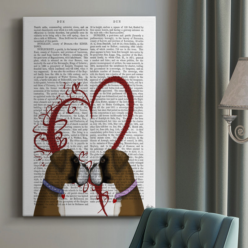 «Boxer Love», impression sur toile tendue, H 60 po x l 40 po x P 1 po