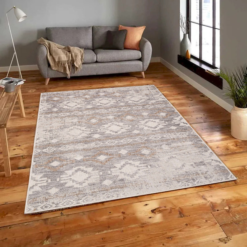 Annalyse Geometric Indoor / Outdoor Rug, 5'x7'