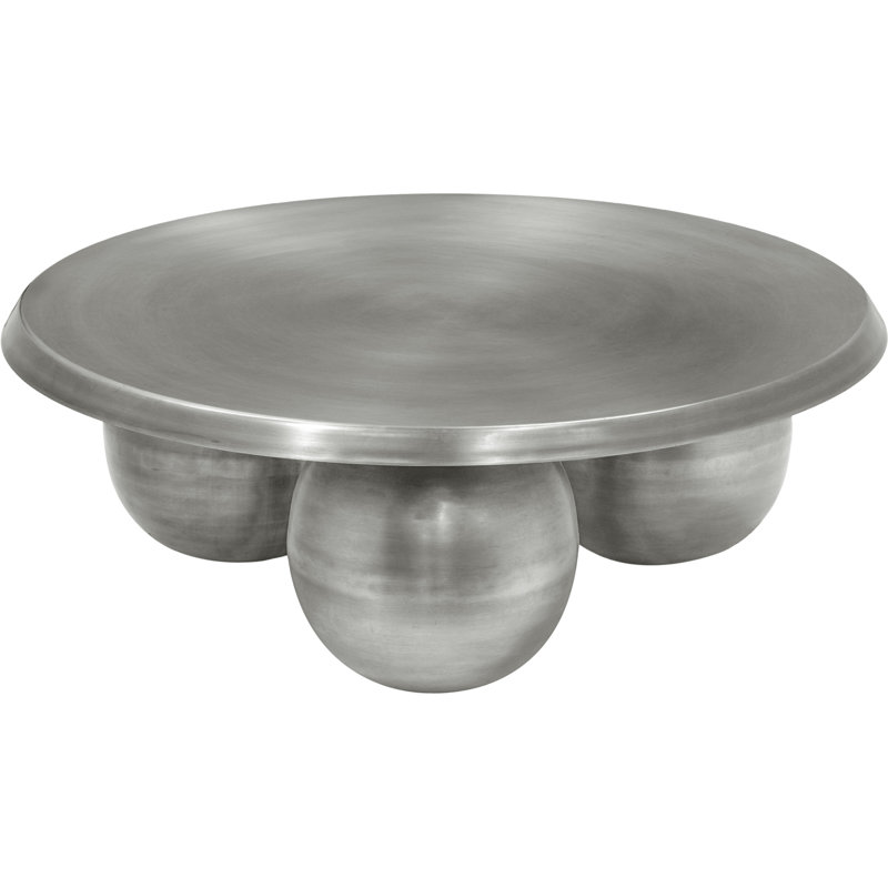 Globus Coffee Table, Silver