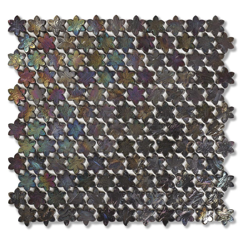 Magnolia Petites Fleurs Glass Mosaic