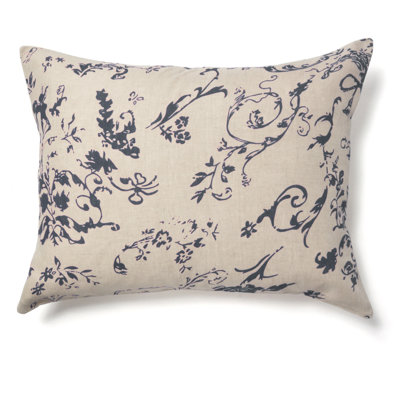 Floral Linen Pillow Sham