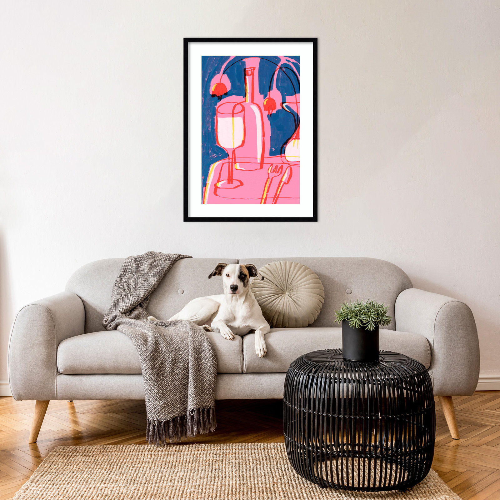 Galya "Neon Still Life No. 4" Print, Black, 33" H x 24" W