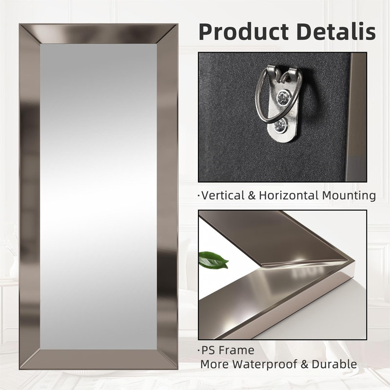 Clip On Security Mirror, Convex Cubicle Mirror 6.69" X 2.95", Rectangle