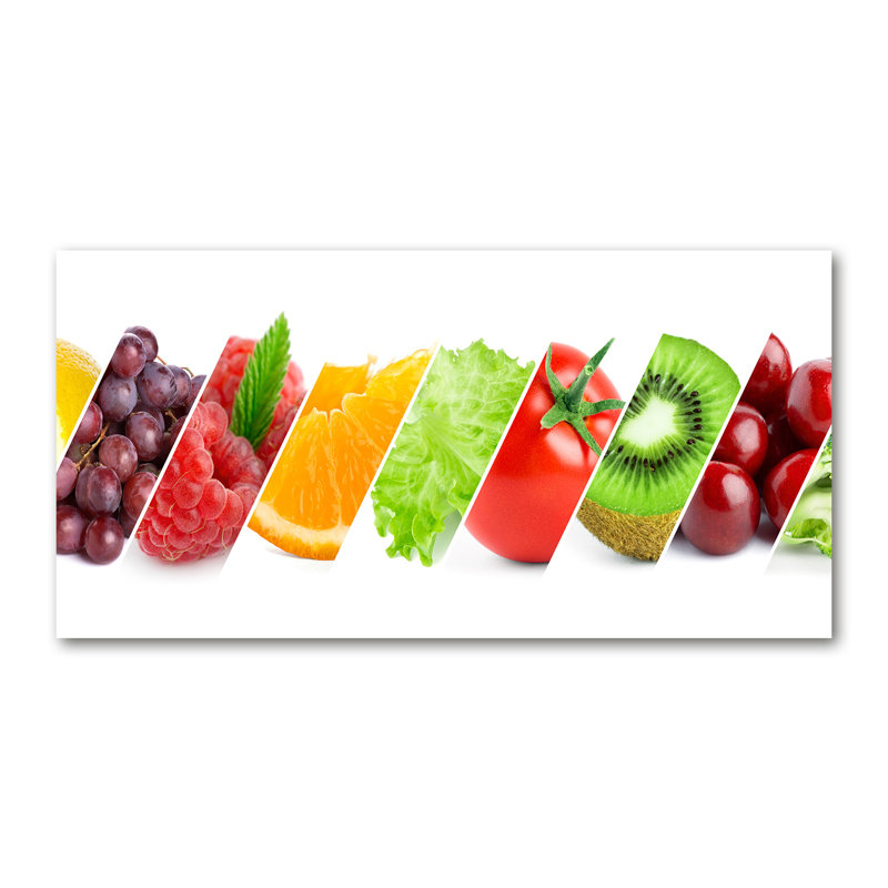 Fruits And Vegetables - Wrapped Canvas Print