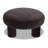 Circa Velvet Upholstered Ottoman in Ganache Brown