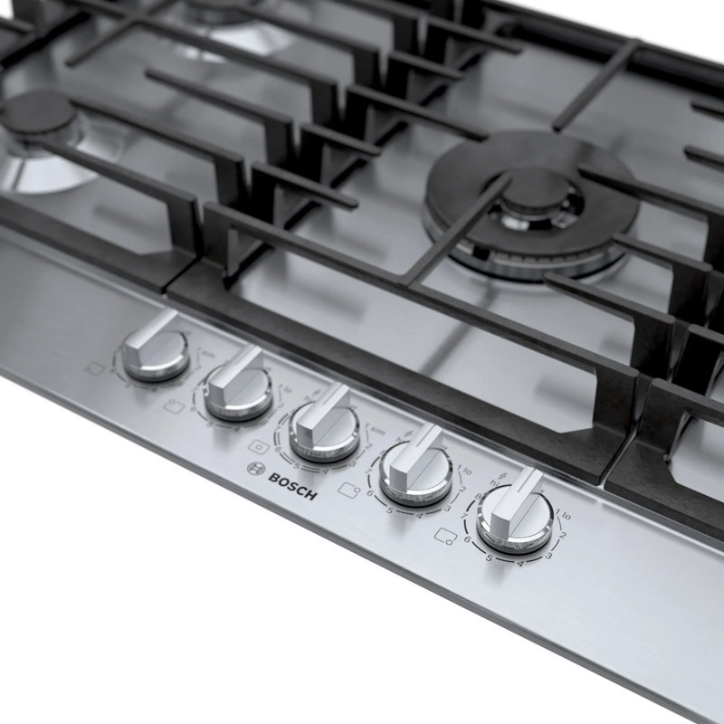 800 Series,36' Gas Cooktop,5 Burner,SS