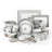 Bethzaida 56 Piece Porcelain China Dinnerware Set - Service for 6