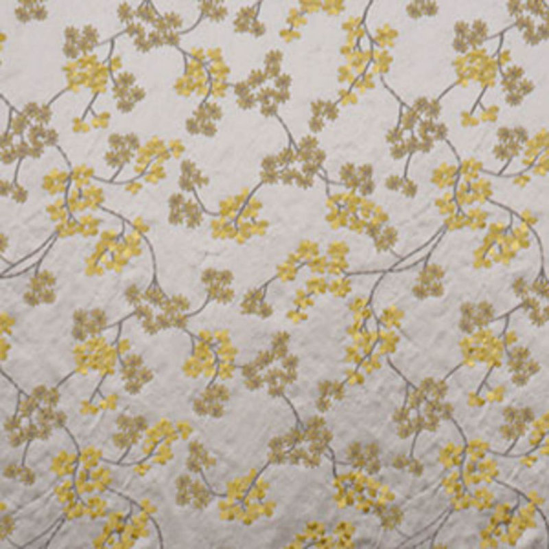 Allure Floral Foliage Fabric, Mimosa