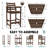 HDPE Tall Adirondack Chair Set with Removable Double Trays (Set of 2)-847770762
