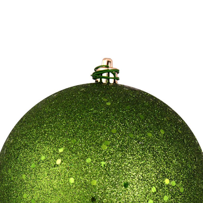 Décoration de boule décorative des Fêtes, Vert genévrier, H 4,75 po x l 4,75 po x P 4,75 po