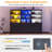 71"H Book Cabinet Storage Bookcase with USB & Type-C Charging Ports and LED Lights-1024527885