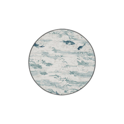 Machine Washable Gray Area Rug