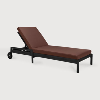 Jack Outdoor Teak Chaise Lounge