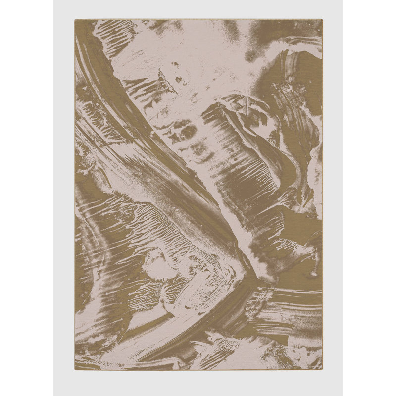 Ericjames Washable Abstract Indoor Rug, Rectangle 5' x 8'