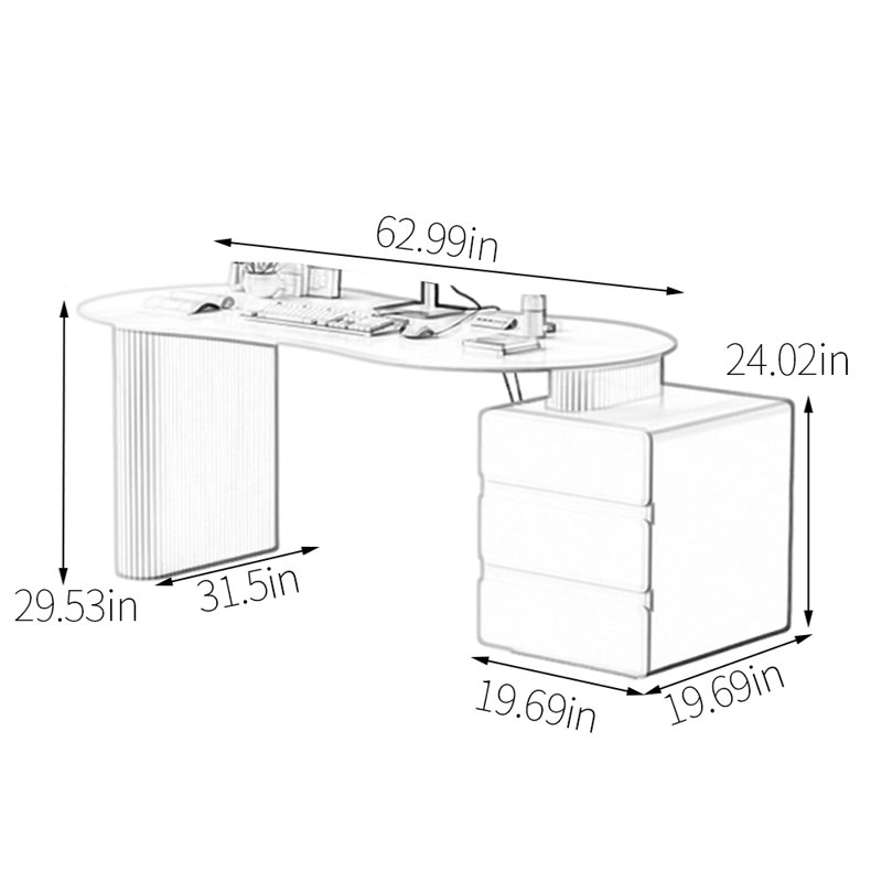 Louison, 29.53" H x 62.99" W x 31.5" D