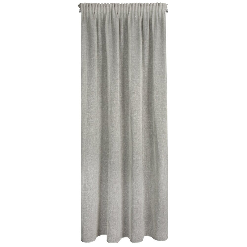 Lowndes Semi Sheer Curtain, Grey/Brown/Blue