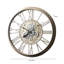 Dateland 85cm Metal Wall Clock for Living Room Decor, Roman Number Modern Wall Clock for Bedroom