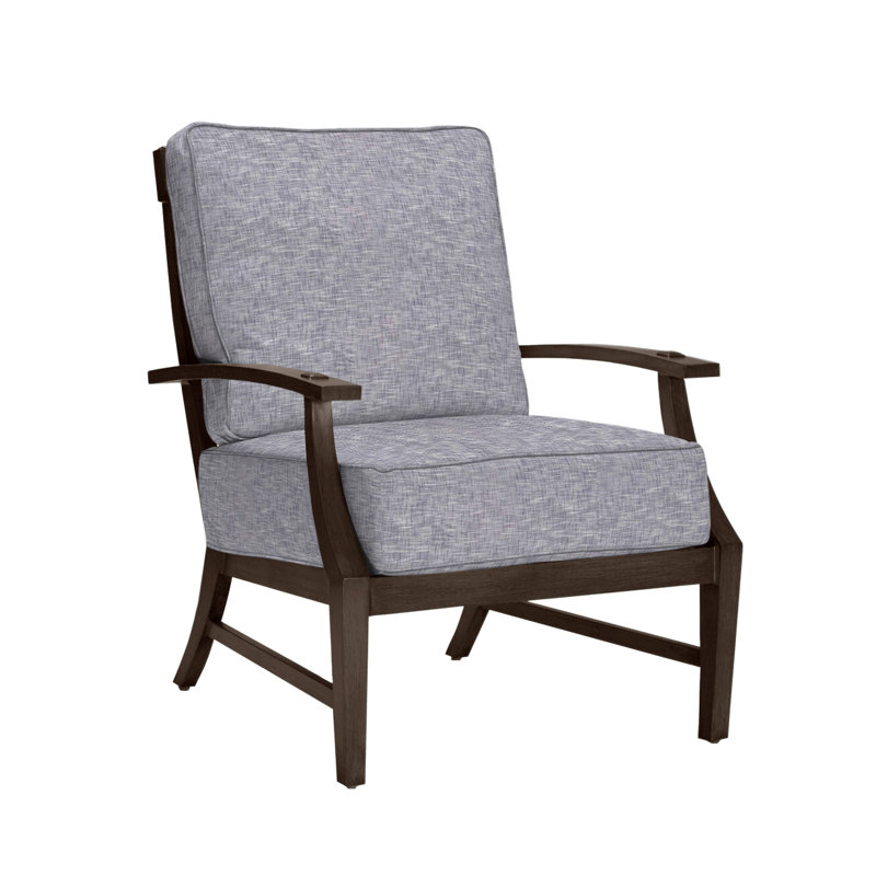 Méridienne Croquet, Welt, Acajou, Sunbrella® argent Verona