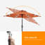 Parasol de marché lumineux 90 po Davinna-866289796