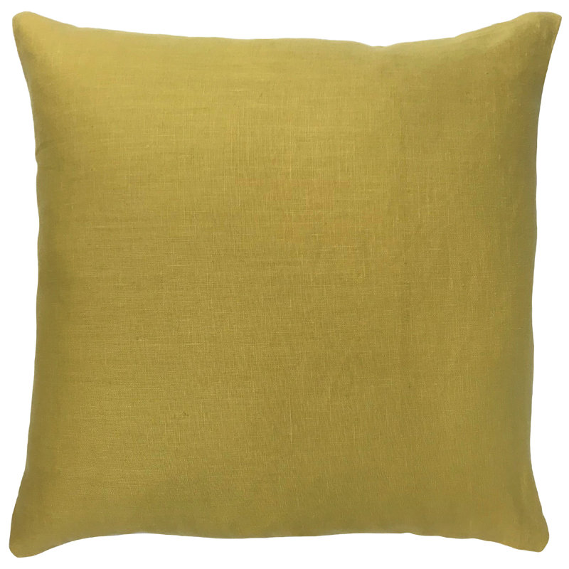 Reversible Throw Pillow, 22" x 22", 	Yellow