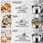 VEVOR 6 Speed 7.4 qt. Stand Mixer Grinder and Juicer Beater and Bowl Mixer Attachment