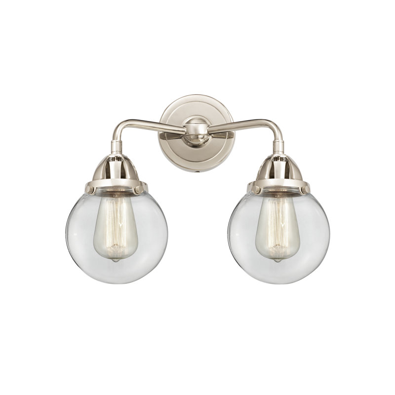 Shauna 2 - Light Vanity Light, Incandescent, Clear, Polished Nickel