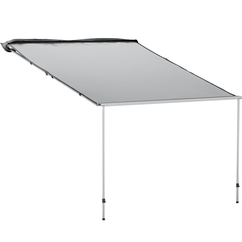 VEVOR 74.4'' Fabric Cover Retractable Side Awning, 74.4" H x 79.2" W x 55.2" D, Beige