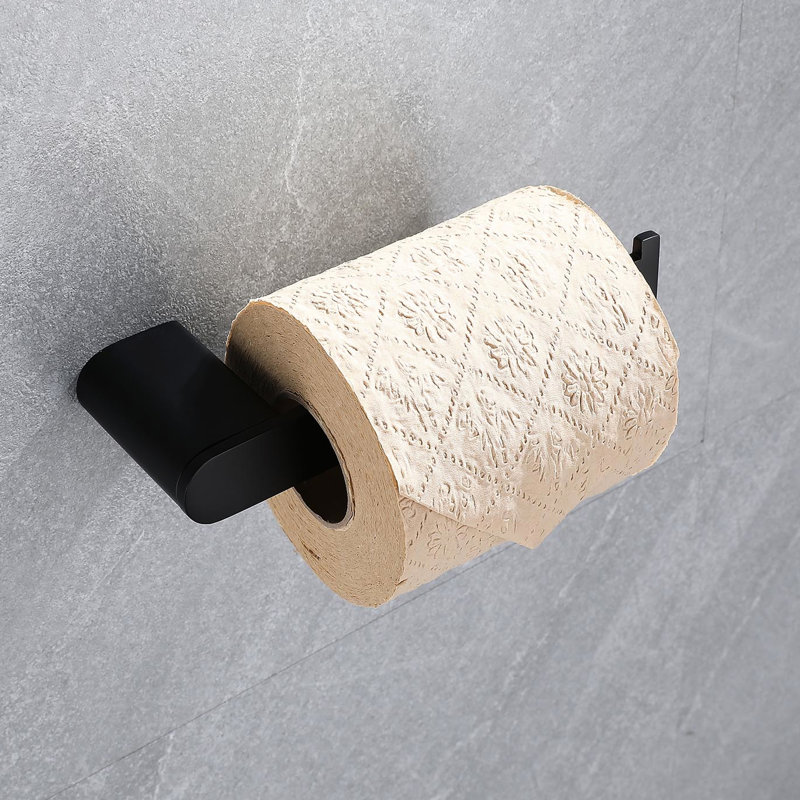 5 quincaillerie de salle de bain, acier inoxydable 304, noir mat, grattoir, design moderne pour accessoires de cuisine, acier inoxydable, salles de bain et cuisines
