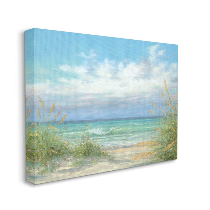 "Sea Shoreline Horizon Scenery", art mural par Martin Figlinski, H 16 po x l 20 po x P 1,5 po