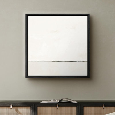Minimalist Landscape " Watercolor Abstract White Landscape Nature Shapes Modern Art Decoration Contemporary Minimal "